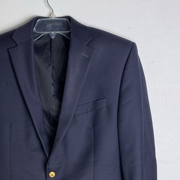 Lauren Ralph Lauren Blazer Mens Dark Navy with Gold Buttons P2P 22" Casual Read